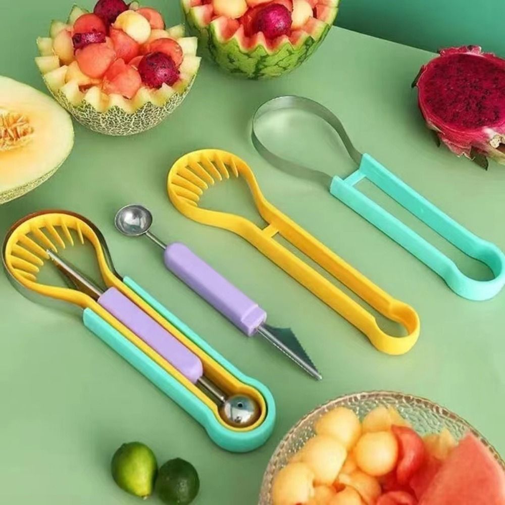 Kitchen Gadgets Peeler - 3 in 1 Melon Scoops Double-Headed