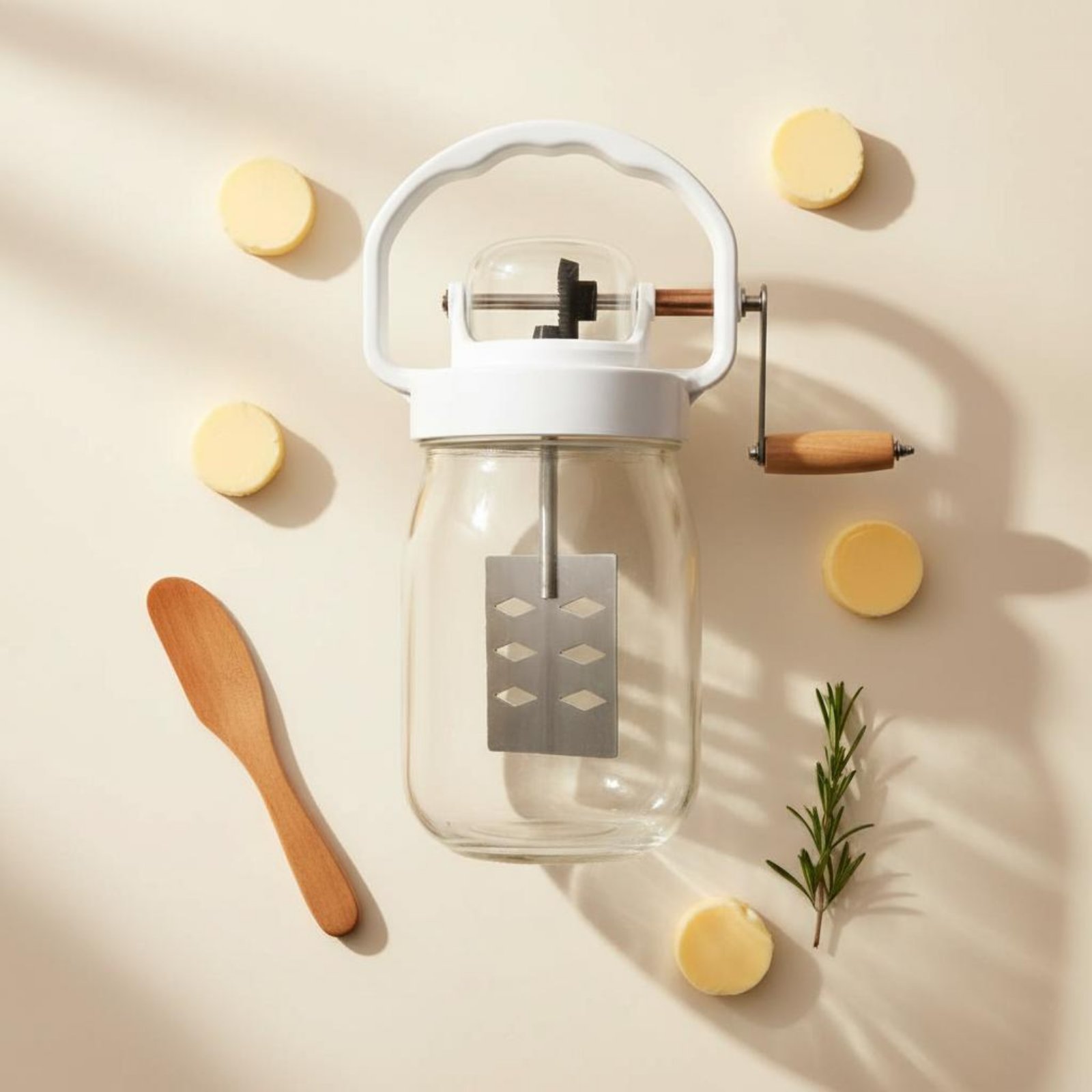 Manual Butter Churner Easy to  - Kitchen Hand Gadgets review and price