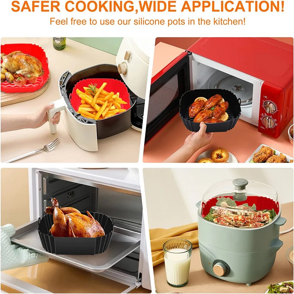 1PC Reusable Airfryer Pan Line - Air Fryer Accessories review and price