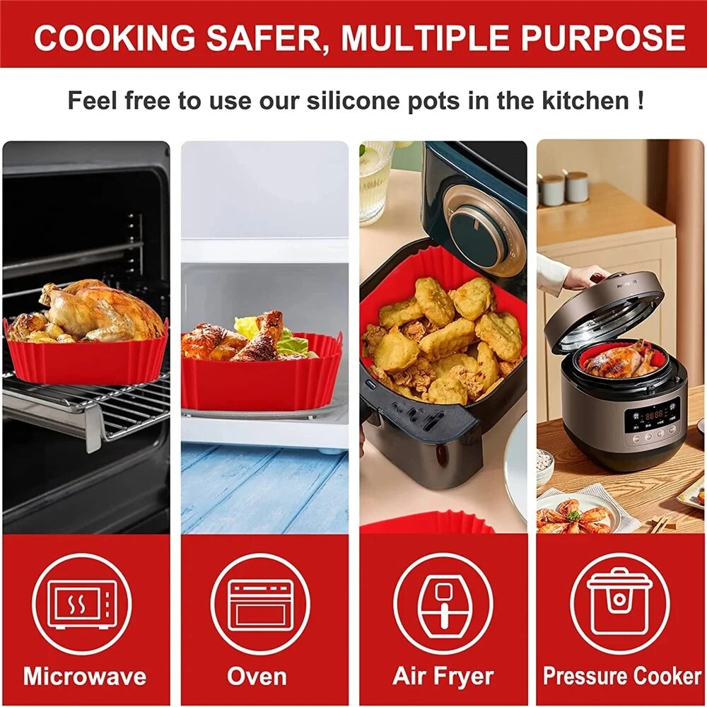 1PC Reusable Airfryer Pan Line - Air Fryer Accessories review and price