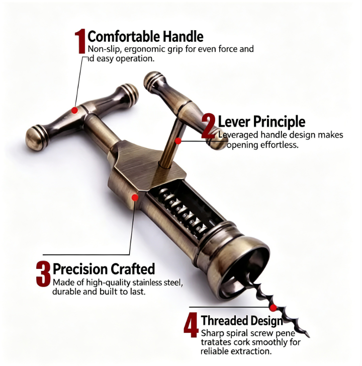 Vintage Rack Pinion Corkscrew  - Kitchen Gadgets Vintage review and price