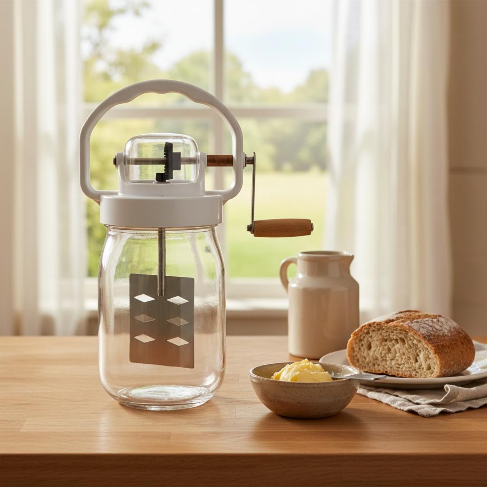 Hand Crank Butter Churner Manu - Kitchen Hand Gadgets review and price