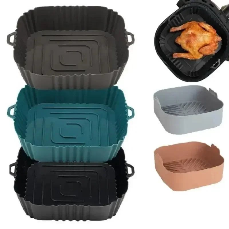 1PC Silicone Air Fryer Basket, - Air Fryer Accessories review and price