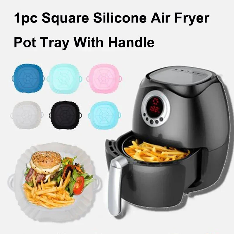 1PC Silicone Air Fryer Basket, - Air Fryer Accessories review and price