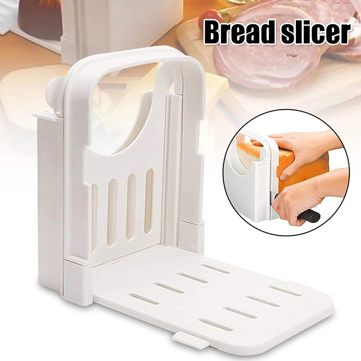 Toast Slicer Tool Foldable Bre - Kitchen Gadgets Guide review and price