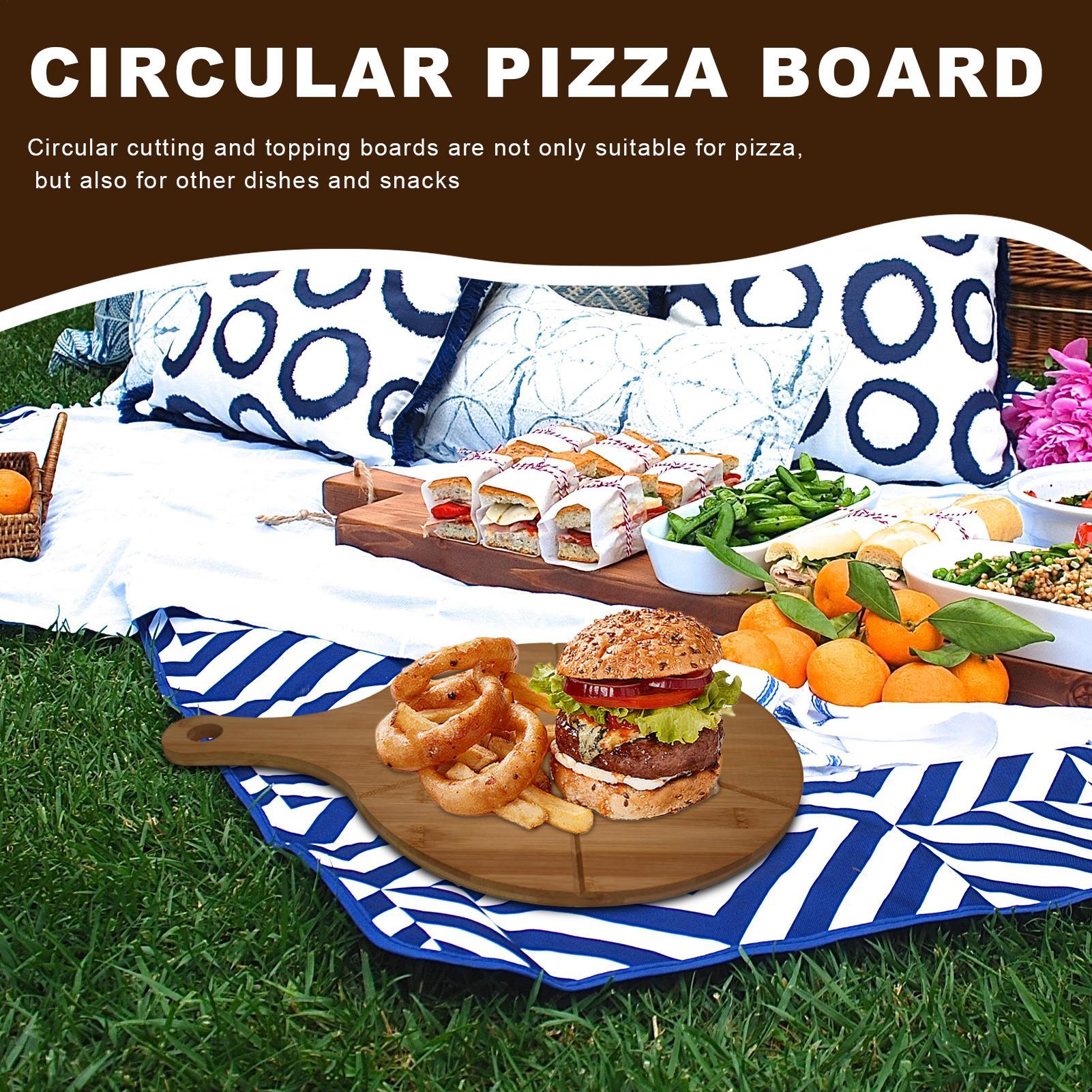 Pizza Cutting Board Wooden Rou - Kitchen Gadgets Guide review and price