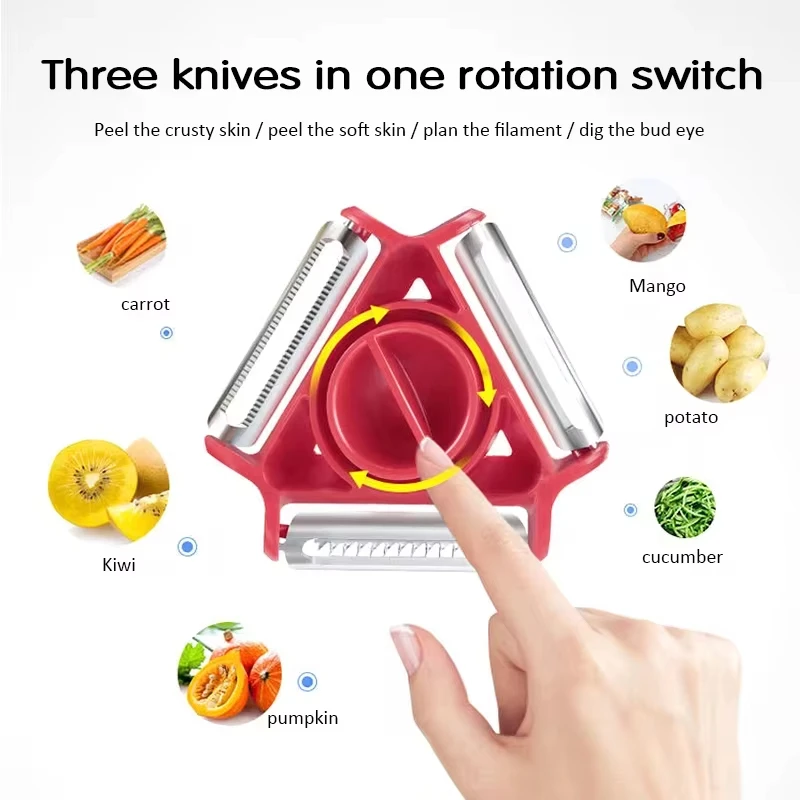 1PC Trio Peeler Set Vegetable  - Kitchen Gadgets Peeler review and price