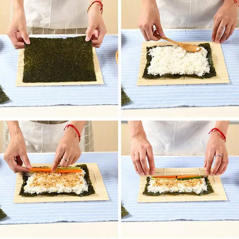 DIY Bamboo Sushi Maker Rolling - Kitchen Hand Gadgets review and price