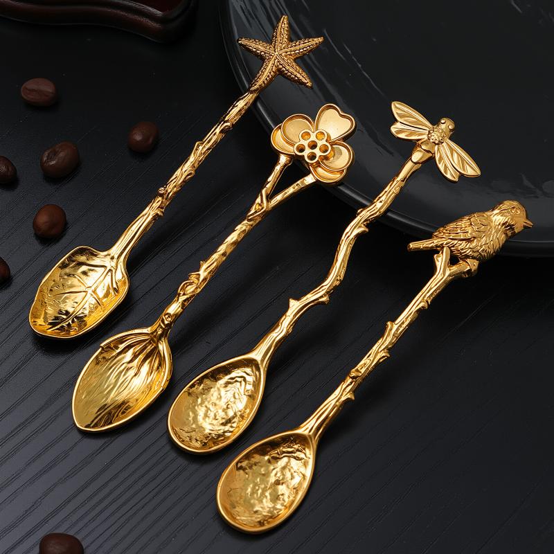 1Pc Metal Dessert Coffee Spoon - Kitchen Gadgets Vintage review and price