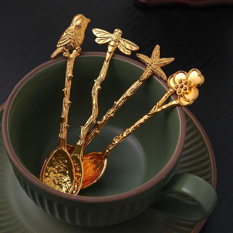 1Pc Metal Dessert Coffee Spoon - Kitchen Gadgets Vintage review and price