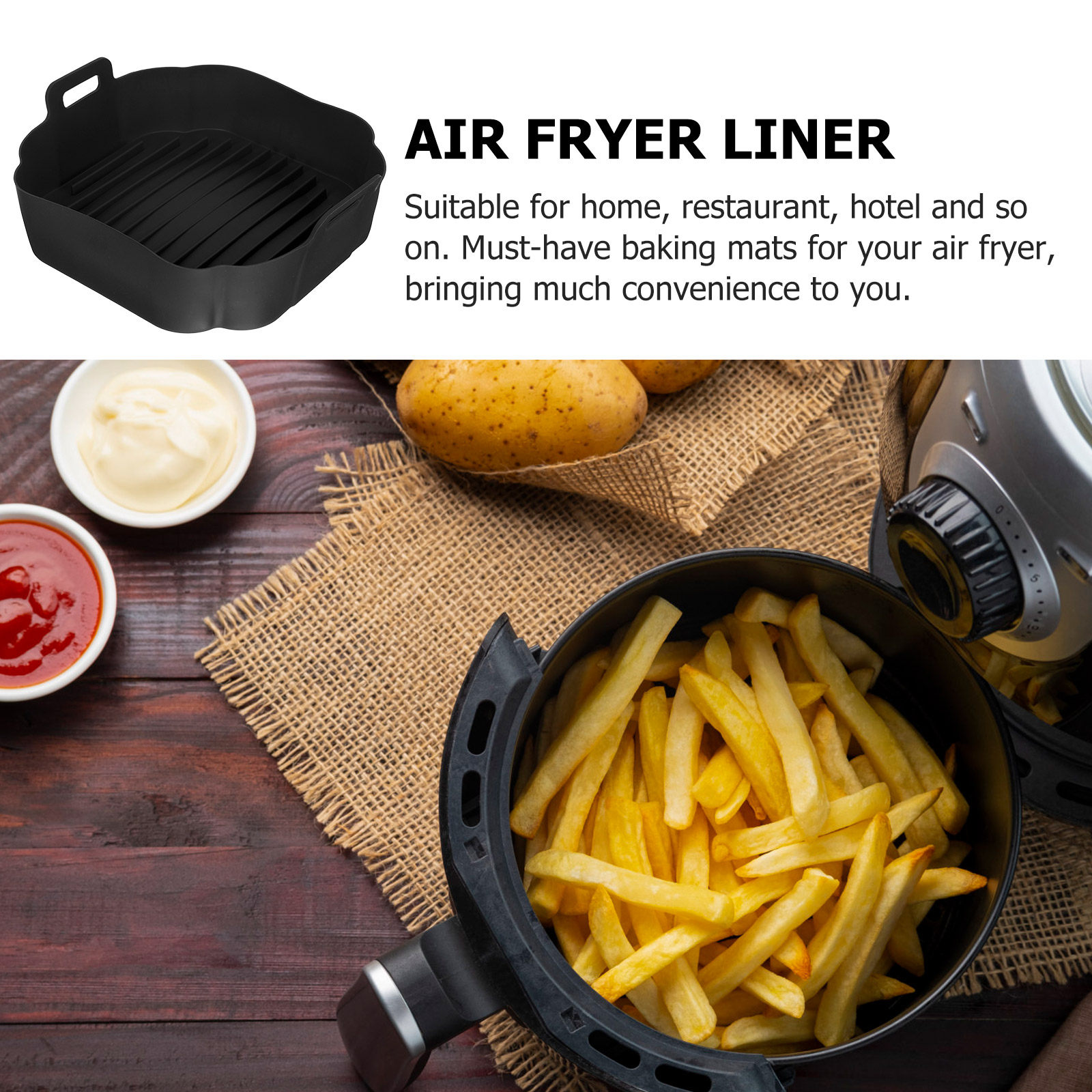 Air Fryer Silicone Liner Reusa - Air Fryer Accessories review and price
