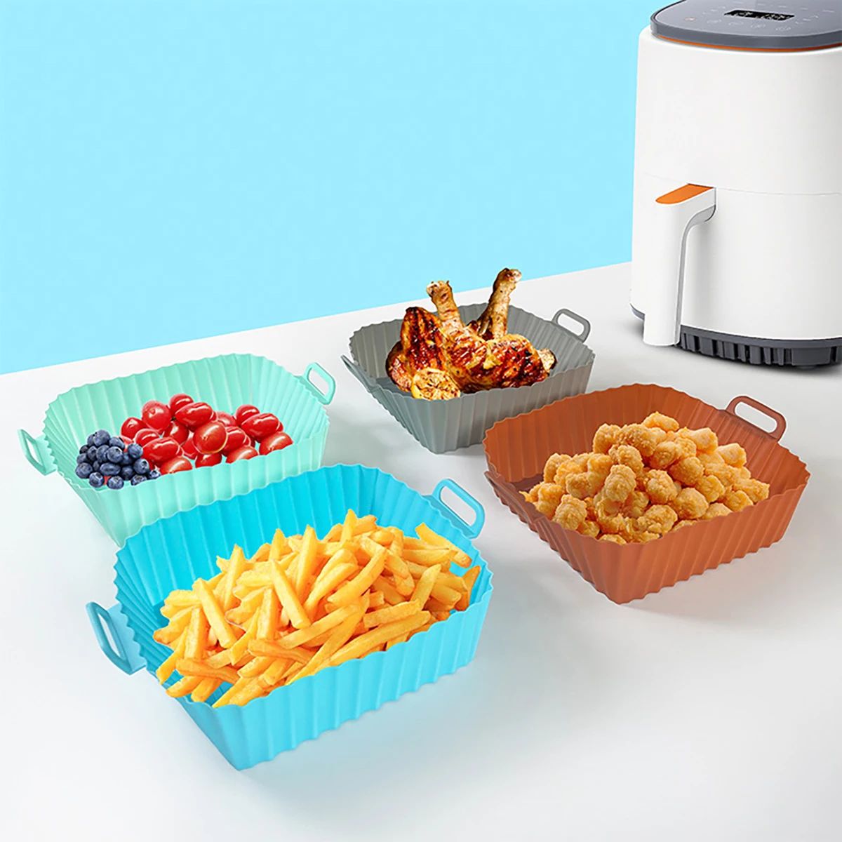 Silicone Fryer Mold Air Fryer  - Air Fryer Accessories review and price